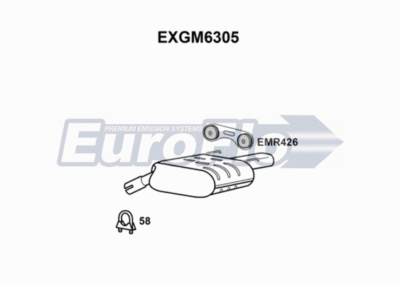 Rear Muffler (EXGM6305)