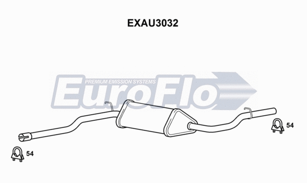 Centre Muffler (EXAU3032)