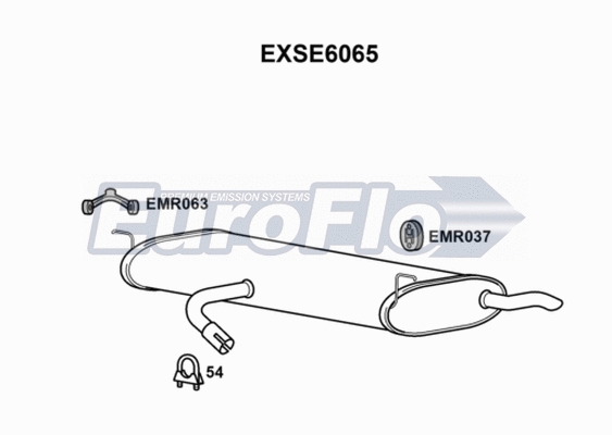 Rear Muffler (EXSE6065)