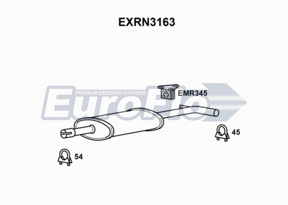 Centre Muffler (EXRN3163)