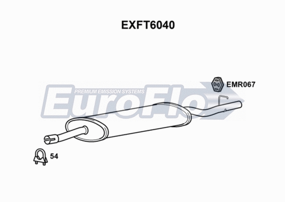 Rear Muffler (EXFT6040)