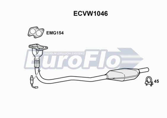 Catalytic Converter (ECVW1046)