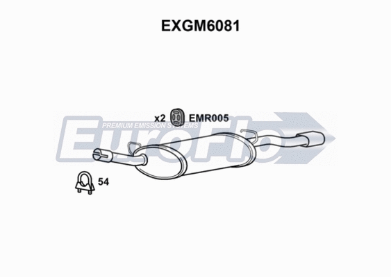 Rear Muffler (EXGM6081)