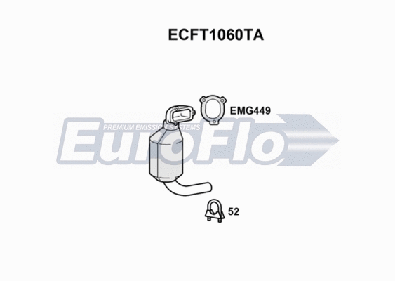 Catalytic Converter (ECFT1060TA)