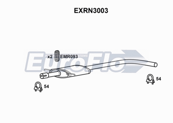 Centre Muffler (EXRN3003)