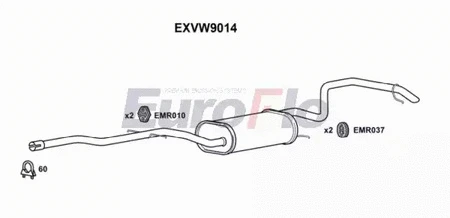 Rear Muffler (EXVW9014)