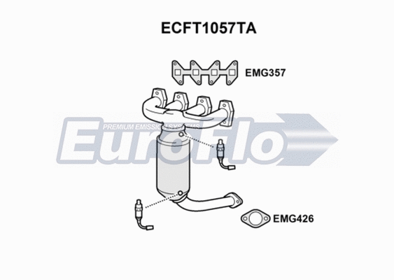 Catalytic Converter (ECFT1057TA)