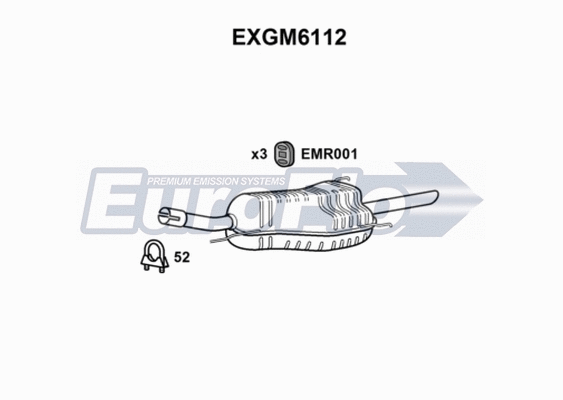 Rear Muffler (EXGM6112)