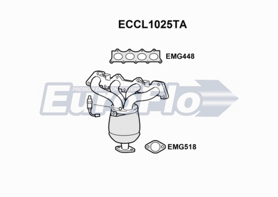 Catalytic Converter (ECCL1025TA)