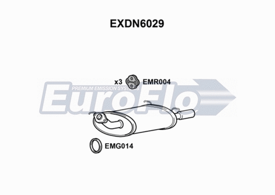 Rear Muffler (EXDN6029)