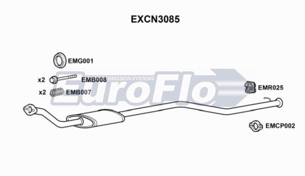 Centre Muffler (EXCN3085)