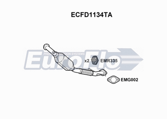 Catalytic Converter (ECFD1134TA)