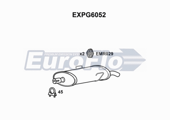 Rear Muffler (EXPG6052)