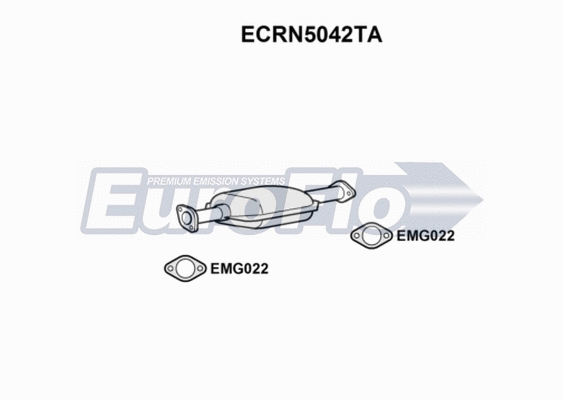 Catalytic Converter (ECRN5042TA)