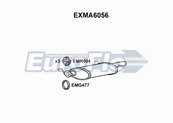 Rear Muffler (EXMA6056)