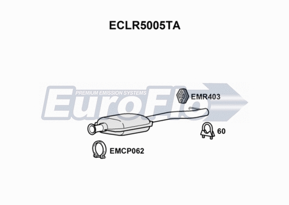 Catalytic Converter (ECLR5005TA)