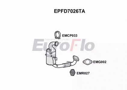Soot/Particulate Filter, exhaust system (EPFD7026TA)