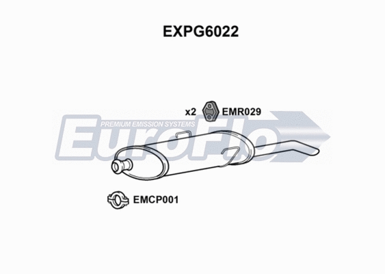 Rear Muffler (EXPG6022)