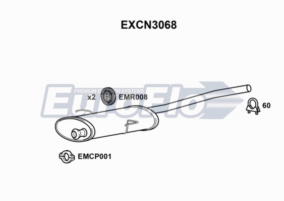 Centre Muffler (EXCN3068)
