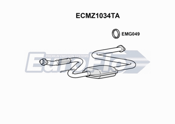 Catalytic Converter (ECMZ1034TA)