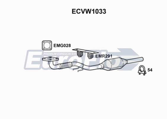 Catalytic Converter (ECVW1033)