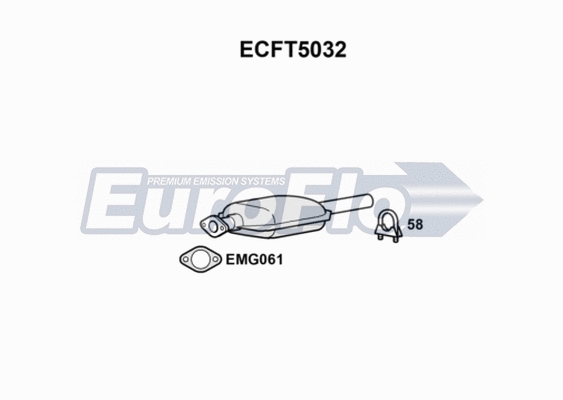 Catalytic Converter (ECFT5032)