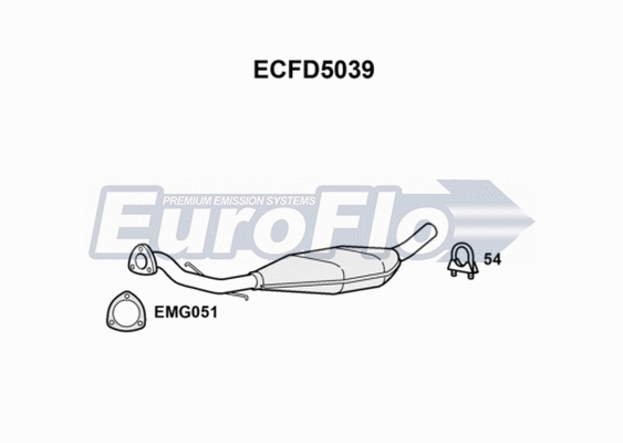 Catalytic Converter (ECFD5039)