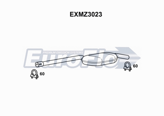 Centre Muffler (EXMZ3023)