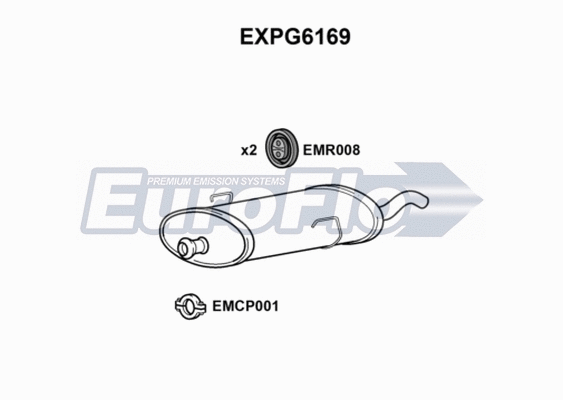 Rear Muffler (EXPG6169)