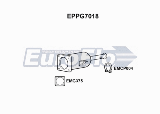 Soot/Particulate Filter, exhaust system (EPPG7018)