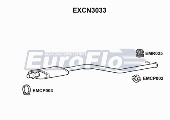 Centre Muffler (EXCN3033)