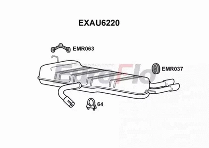 Rear Muffler (EXAU6220)