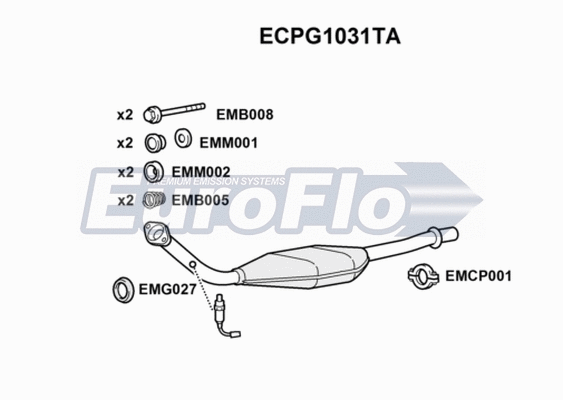 Catalytic Converter (ECPG1031TA)