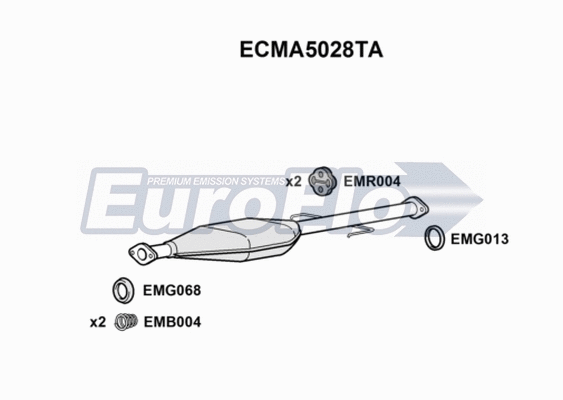 Catalytic Converter (ECMA5028TA)