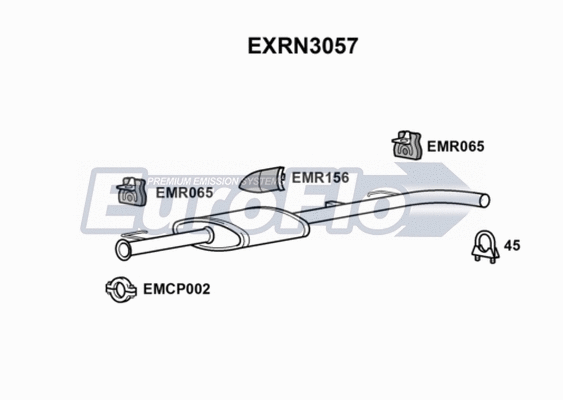 Centre Muffler (EXRN3057)