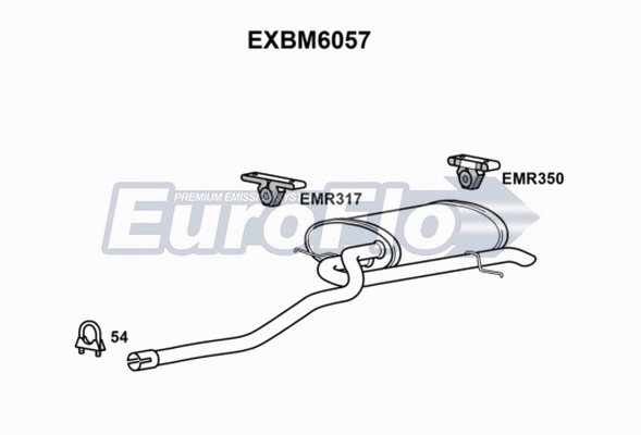 Rear Muffler (EXBM6057)