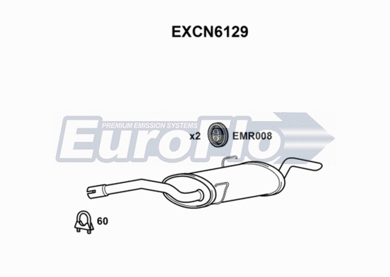 Rear Muffler (EXCN6129)