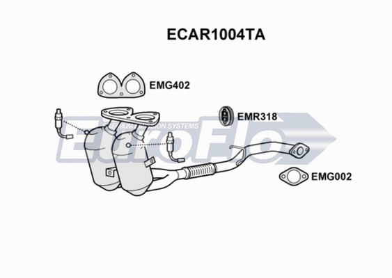 Catalytic Converter (ECAR1004TA)