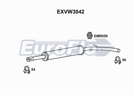 Centre Muffler (EXVW3042)