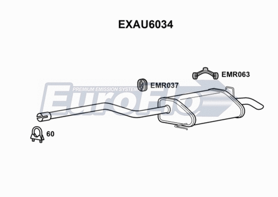 Rear Muffler (EXAU6034)