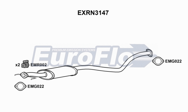 Centre Muffler (EXRN3147)
