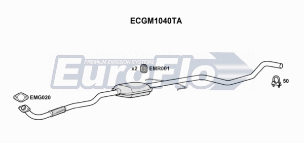 Catalytic Converter (ECGM1040TA)