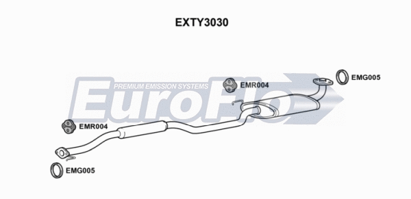 Centre Muffler (EXTY3030)