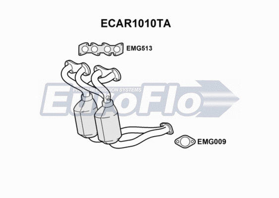 Catalytic Converter (ECAR1010TA)