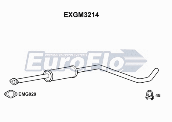 Centre Muffler (EXGM3214)