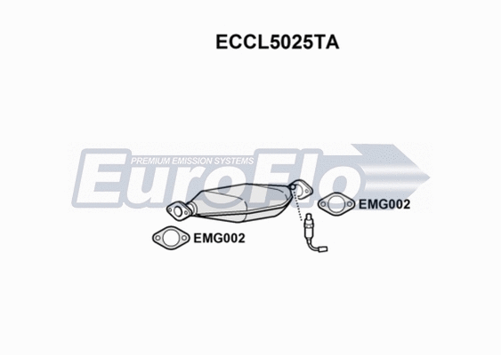 Catalytic Converter (ECCL5025TA)