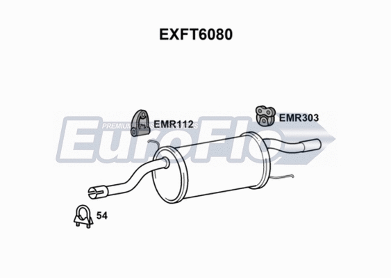 Rear Muffler (EXFT6080)
