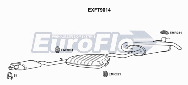 Centre/Rear Muffler (EXFT9014)