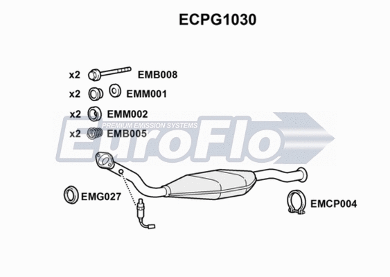 Catalytic Converter (ECPG1030)