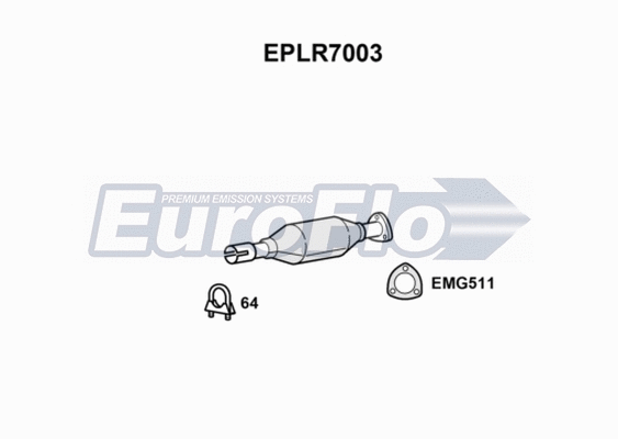 Soot/Particulate Filter, exhaust system (EPLR7003)